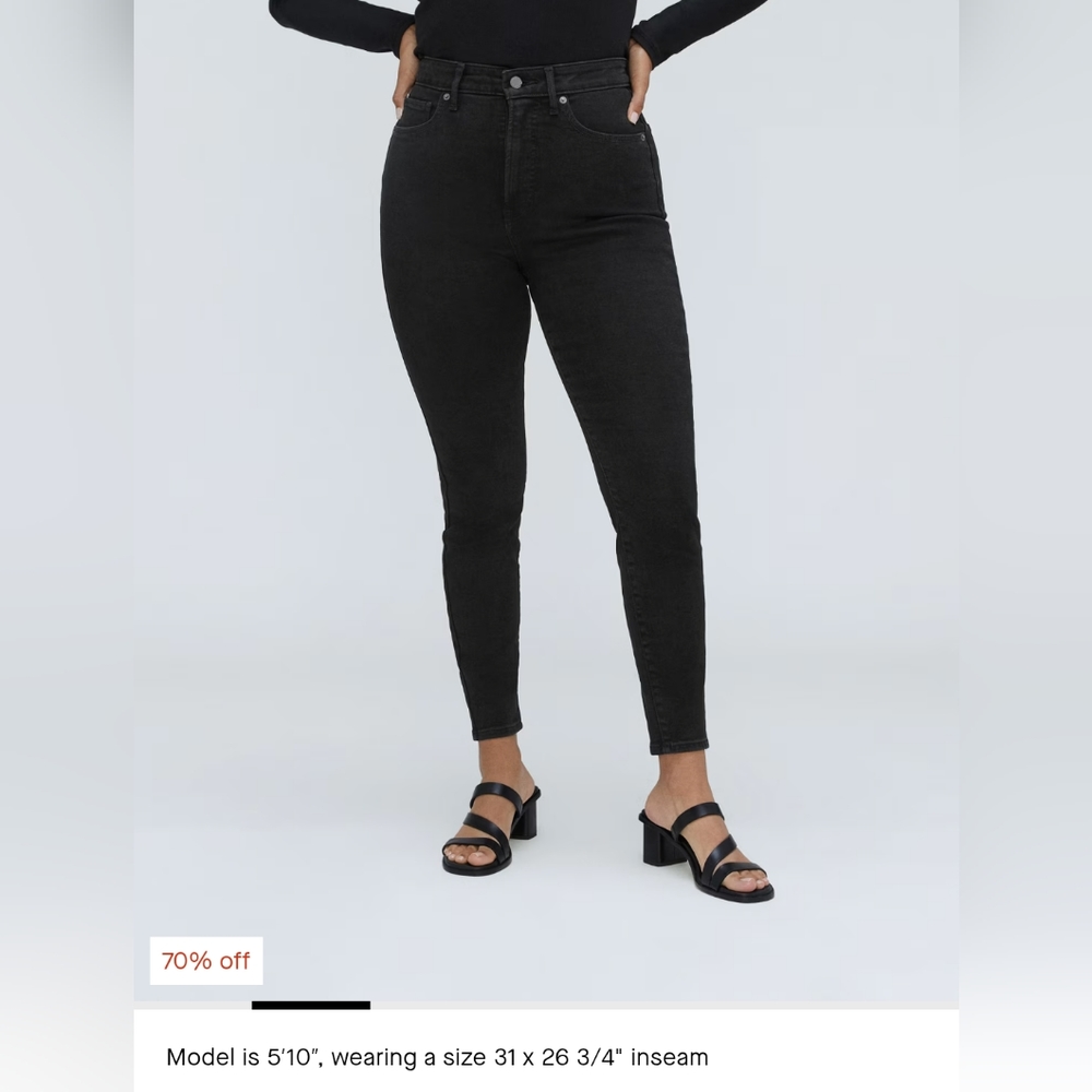 Everlane Way-High Hourglass Skinny Jean Black NWT